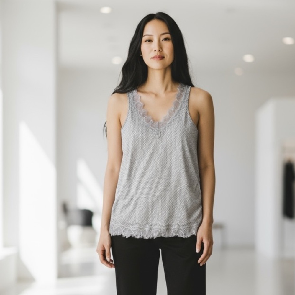 Rosemunde - Large- Lace Detail - Camisole- Top 10% Elastane Cami